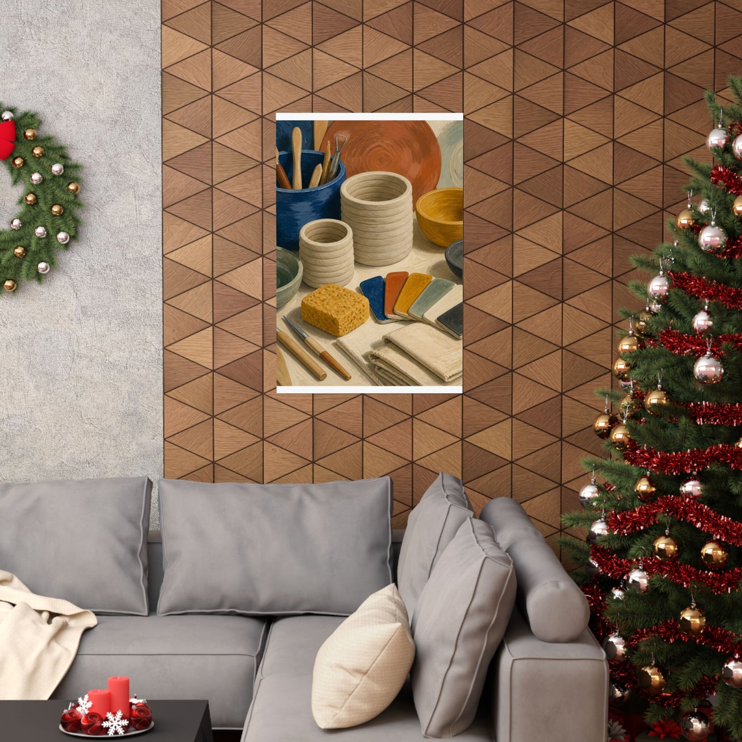Handbuilt Ceramics Studio Art Poster