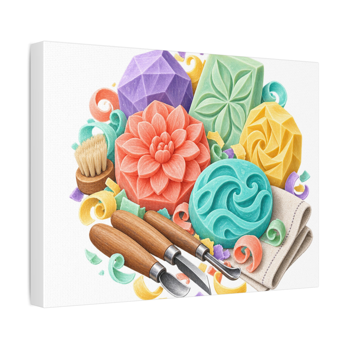 Colorful Soap Carving Workshop Canvas