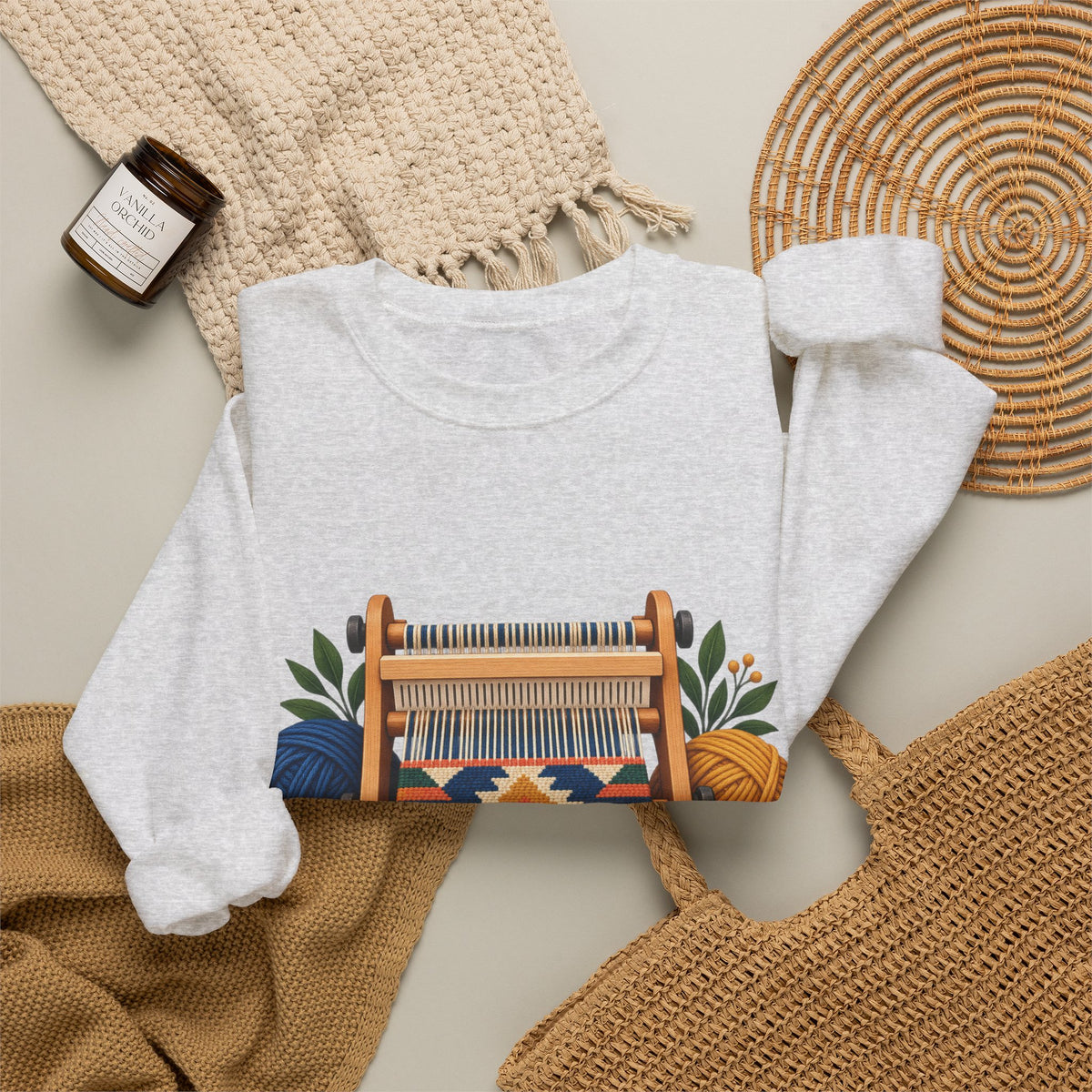 Geometric Hand Weaving Workshop Sweatshirt