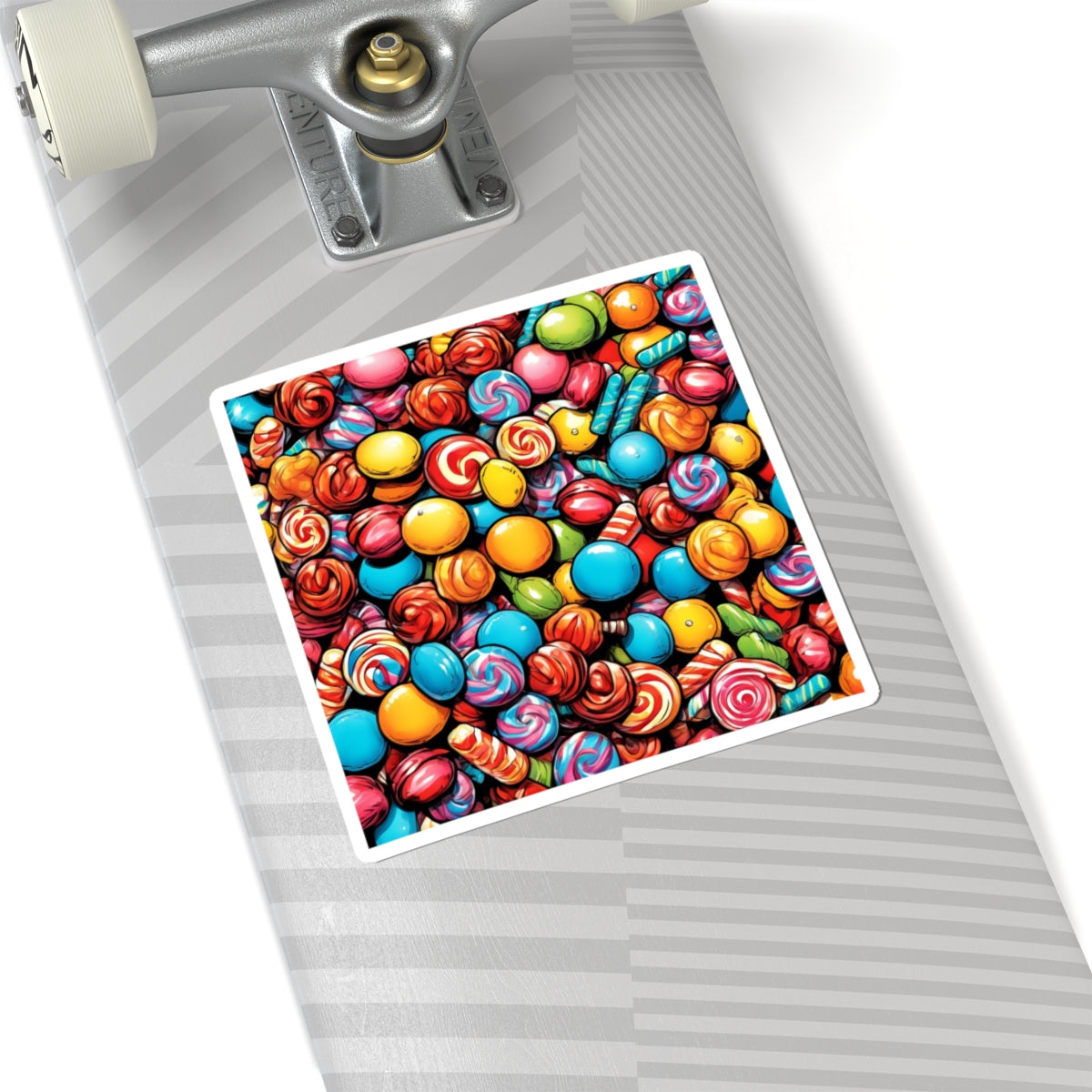 Colorful Candy Pattern Sweets Gift Art Sticker