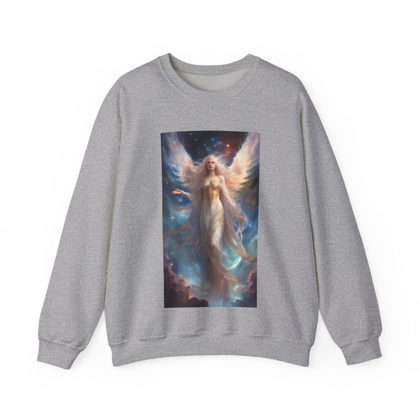 Celestial Winged Heroine Fantasy Portrait Sweatshirt