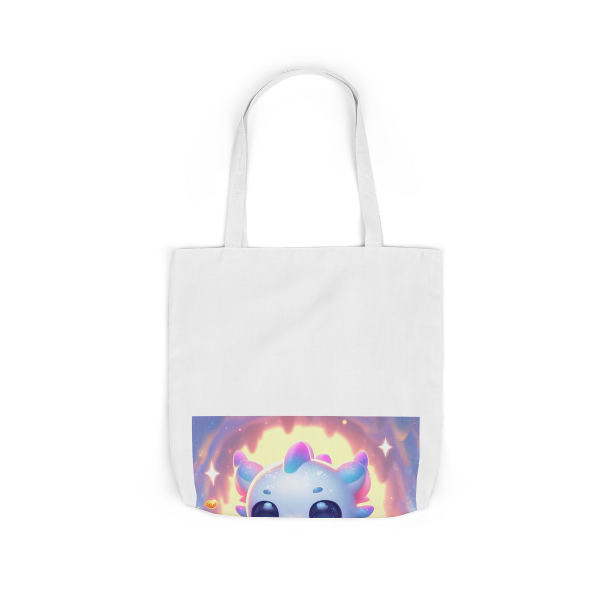 Pastel Treasure Dragon Kawaii Fantasy Canvas Tote Bag