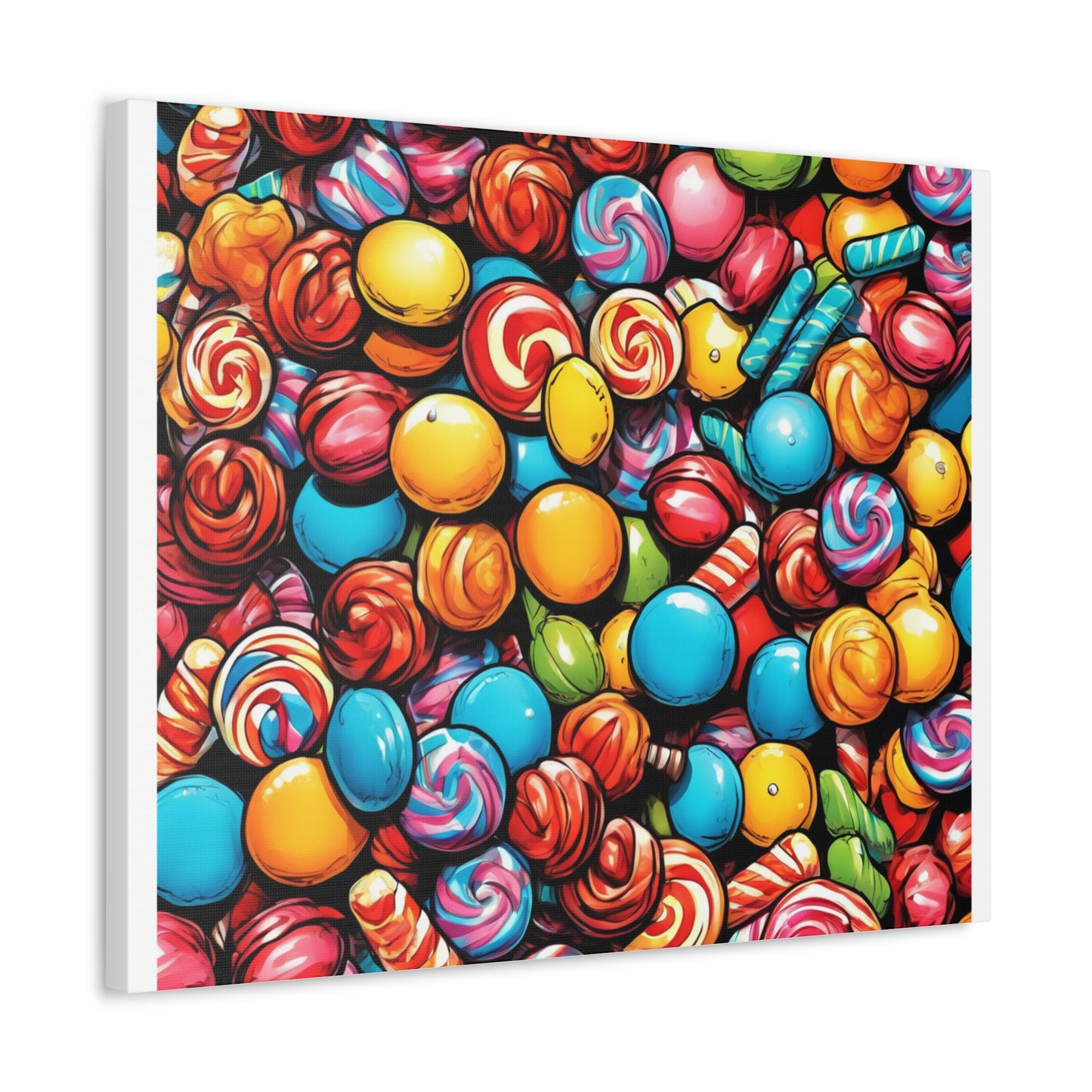 Colorful Candy Pattern Sweets Gift Art Canvas