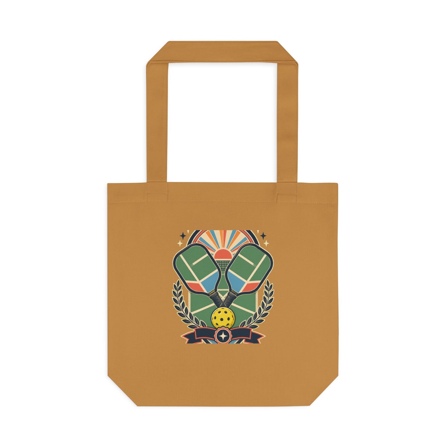 Retro Pickleball Court Club Sport Tote Bag