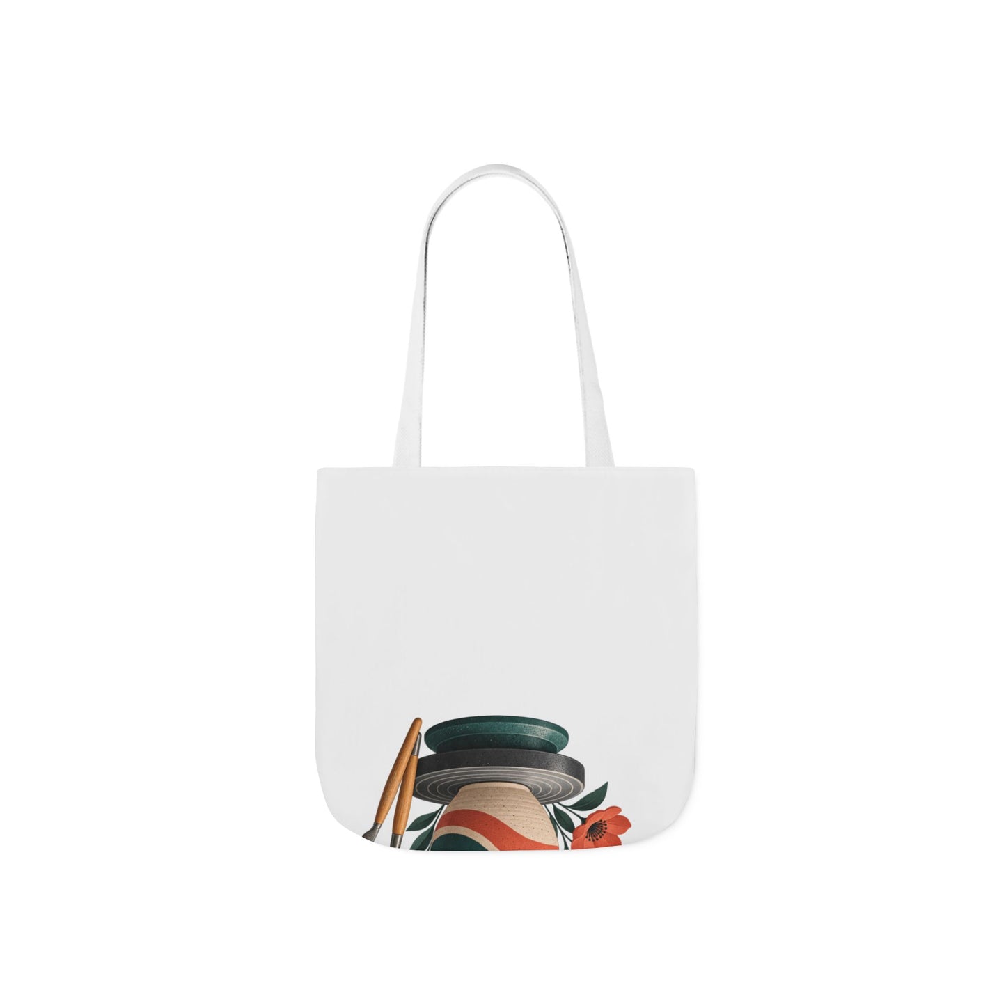 Midcentury Pottery Botanical Art Tote Bag