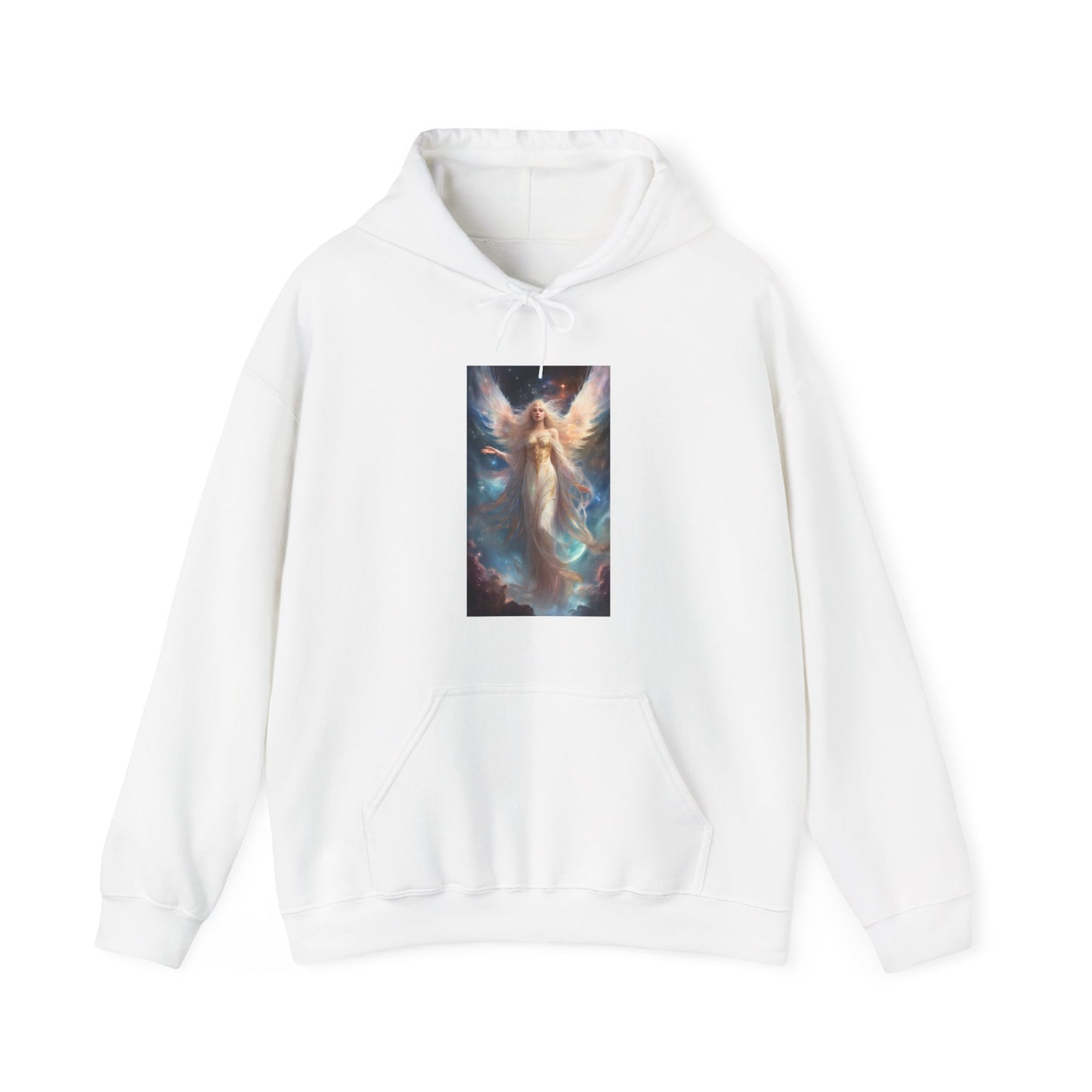 Celestial Winged Heroine Fantasy Portrait Hoodie