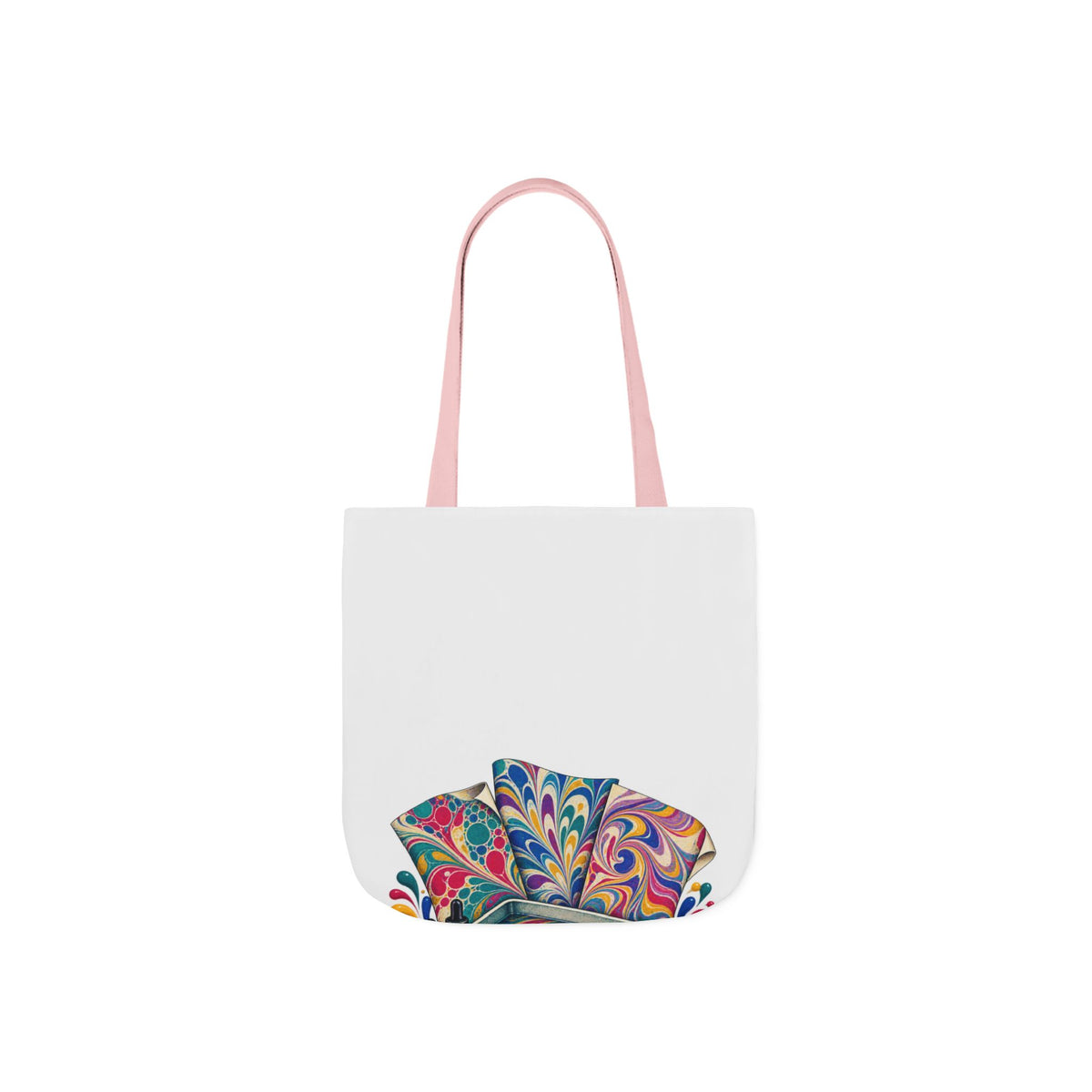 Colorful Paper Marbling Workshop Tote Bag