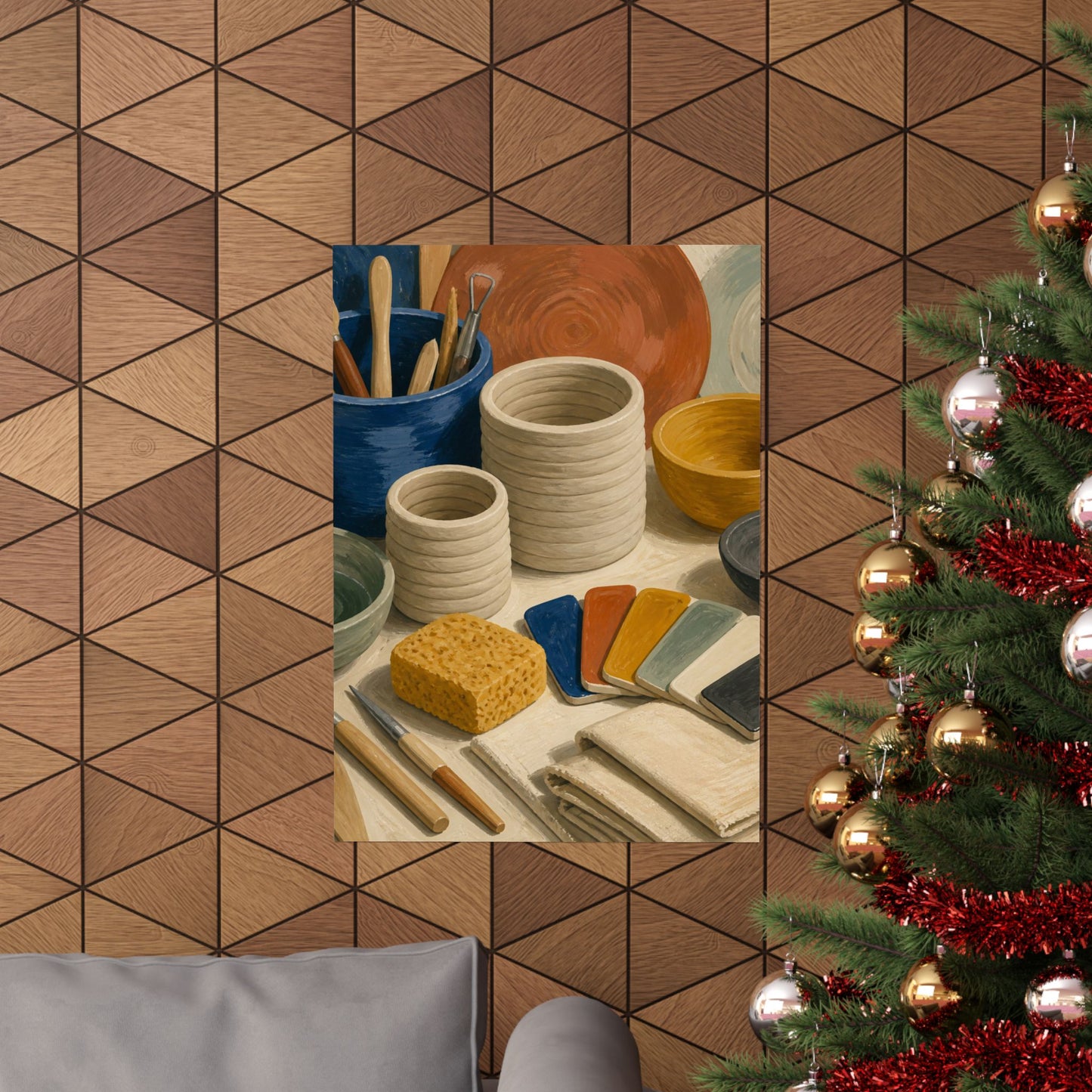 Handbuilt Ceramics Studio Art Poster