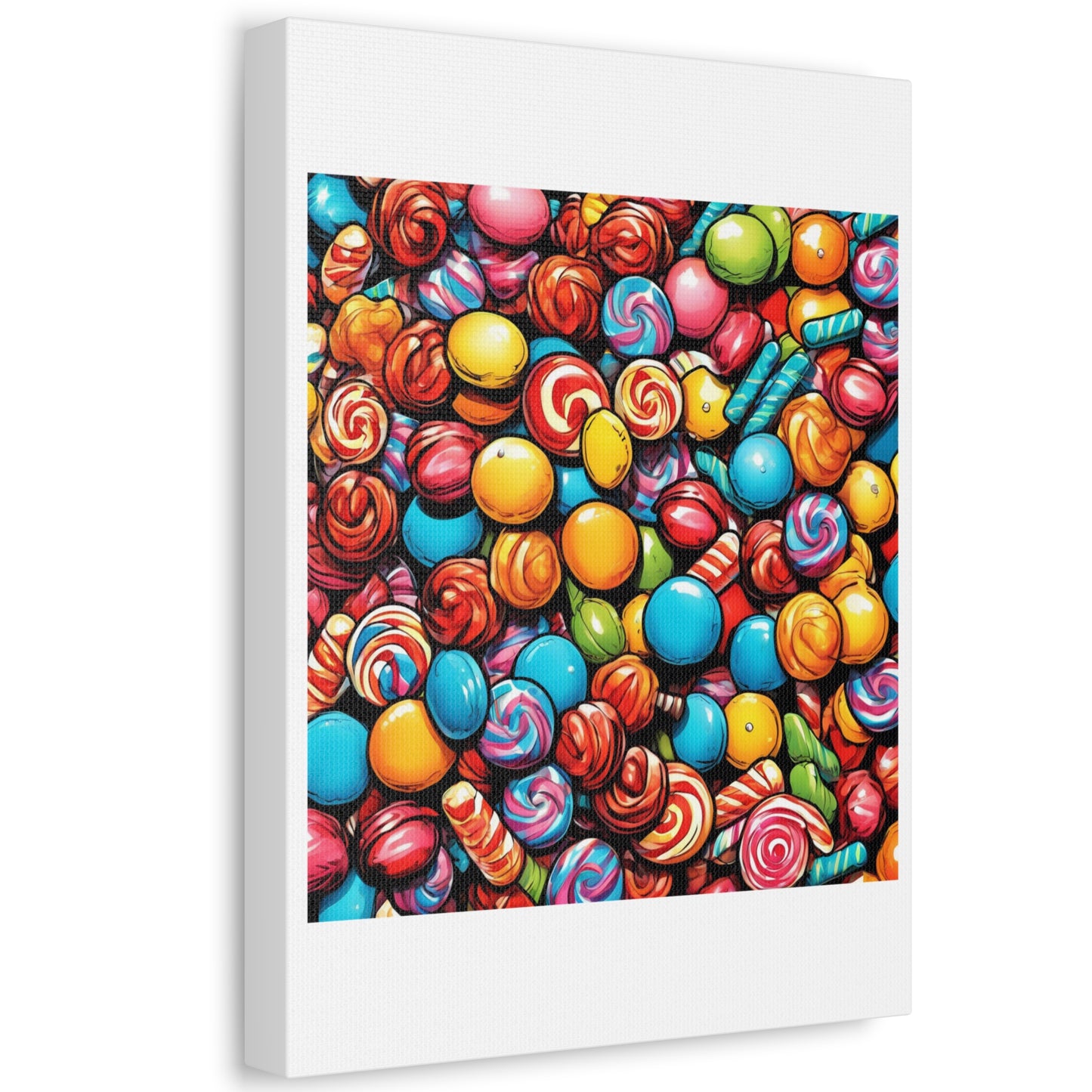 Colorful Candy Pattern Sweets Gift Art Canvas