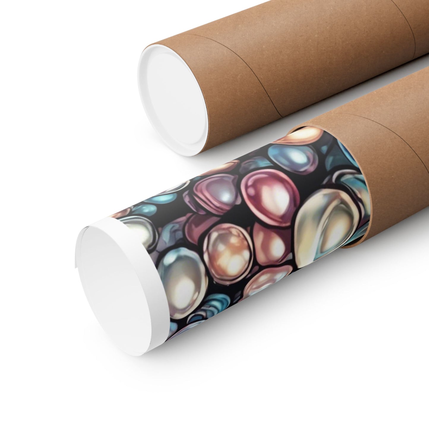 Pearl Bubble Pattern Abstract Gift Art Poster