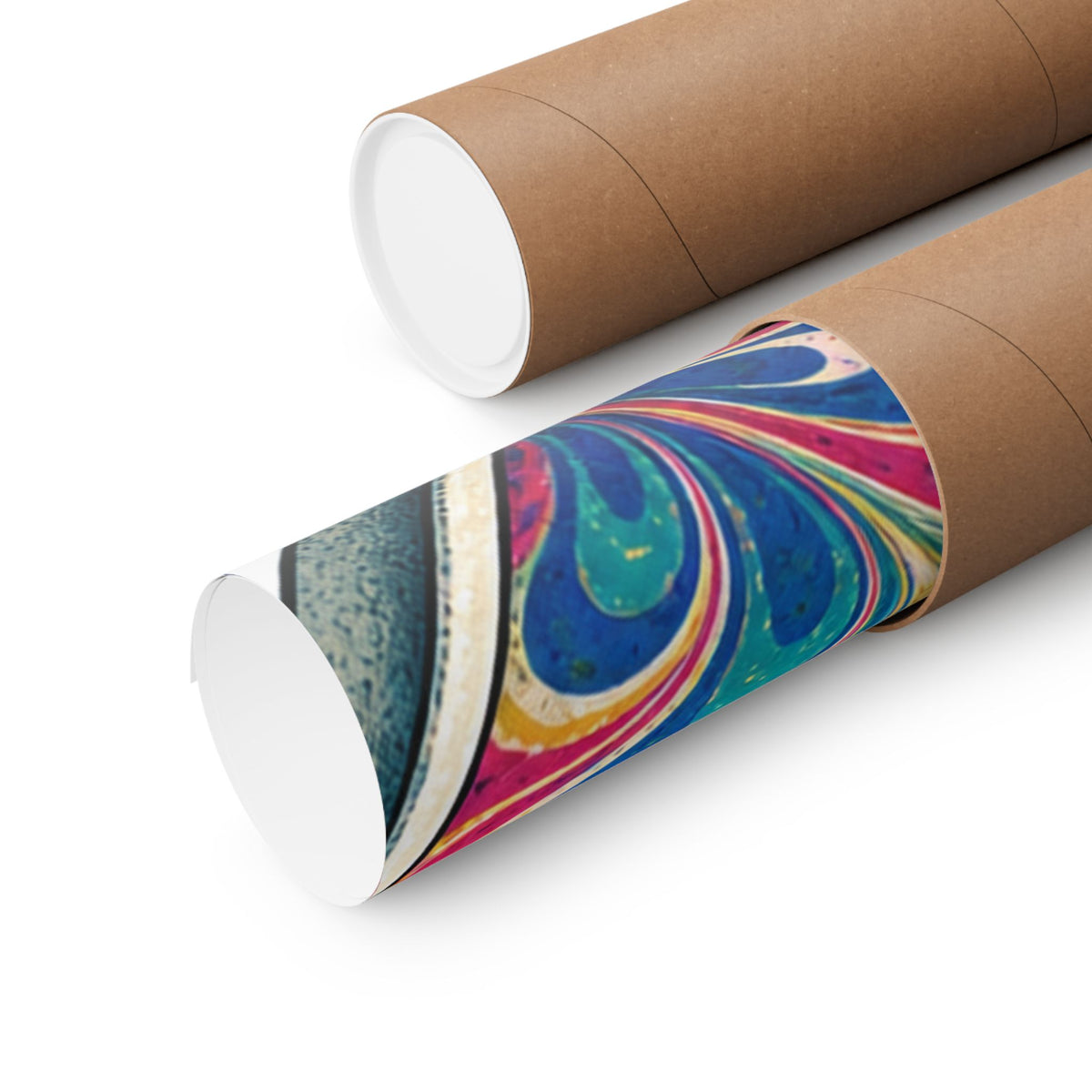 Colorful Paper Marbling Workshop Poster