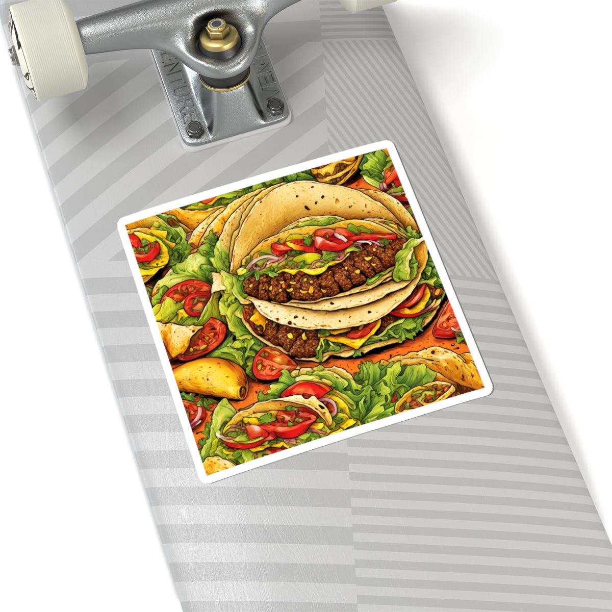 Stacked Taco Fiesta Foodie Gift Art Sticker