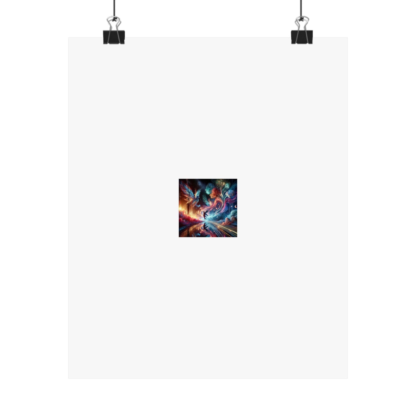 Cosmic Aurora Dancer Dreamscape Celestial Dance Poster