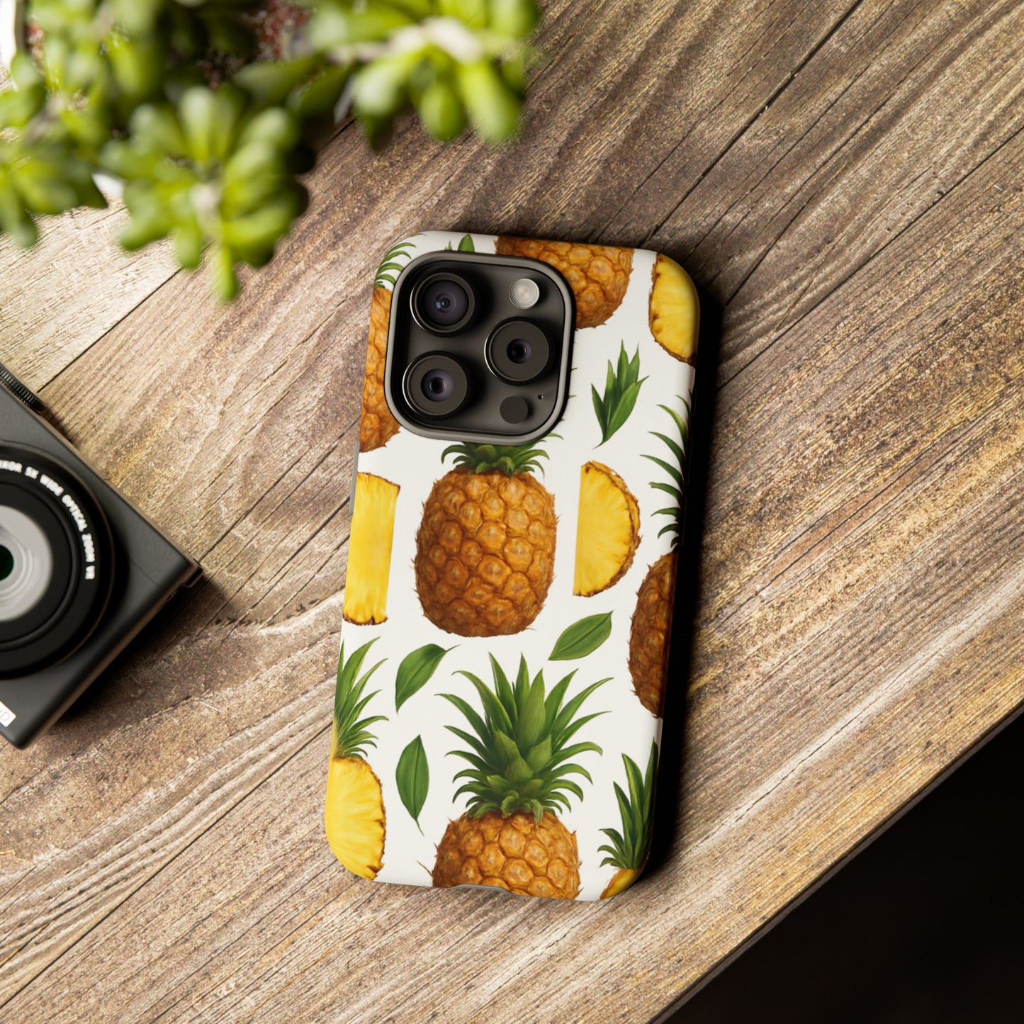 Pineapple Phone Case - Tough Cases, Tropical Phone Cover, Summer Vibe Accessories, Cute Pineapple Design, Fun Gift for Fruit Lovers