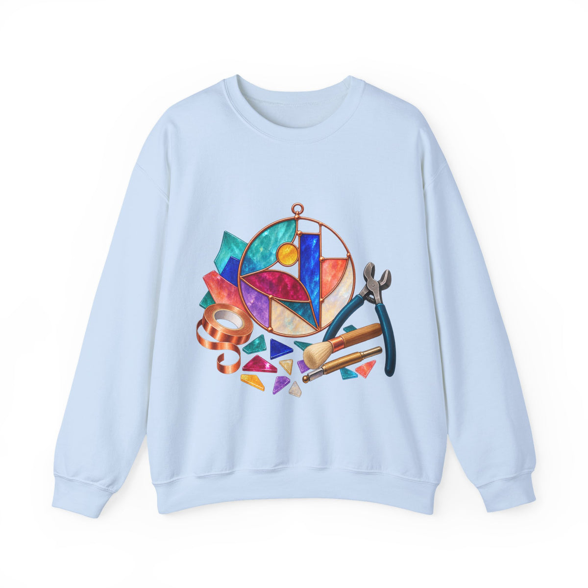 Abstract Stained Glass Suncatcher Workshop Sweatshirt