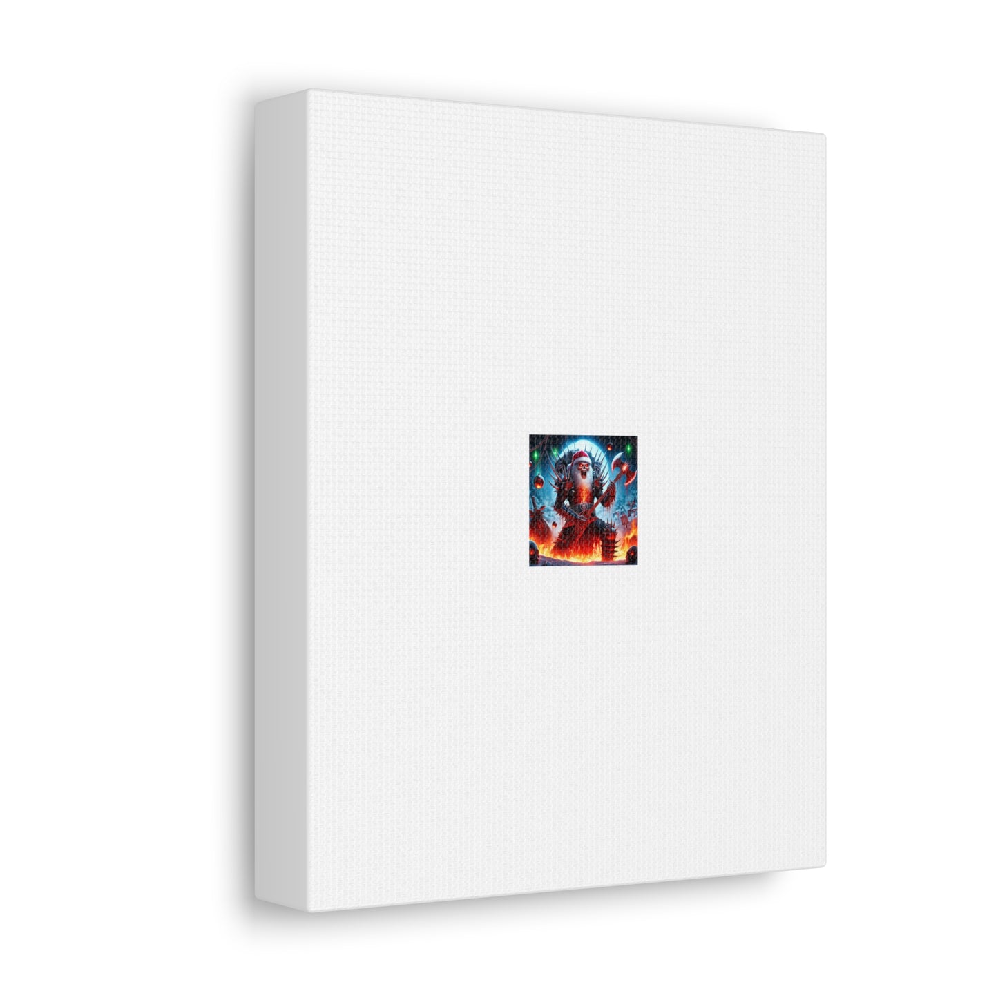 Heavy Metal Santa Holiday Concert Dark Holiday Canvas Art