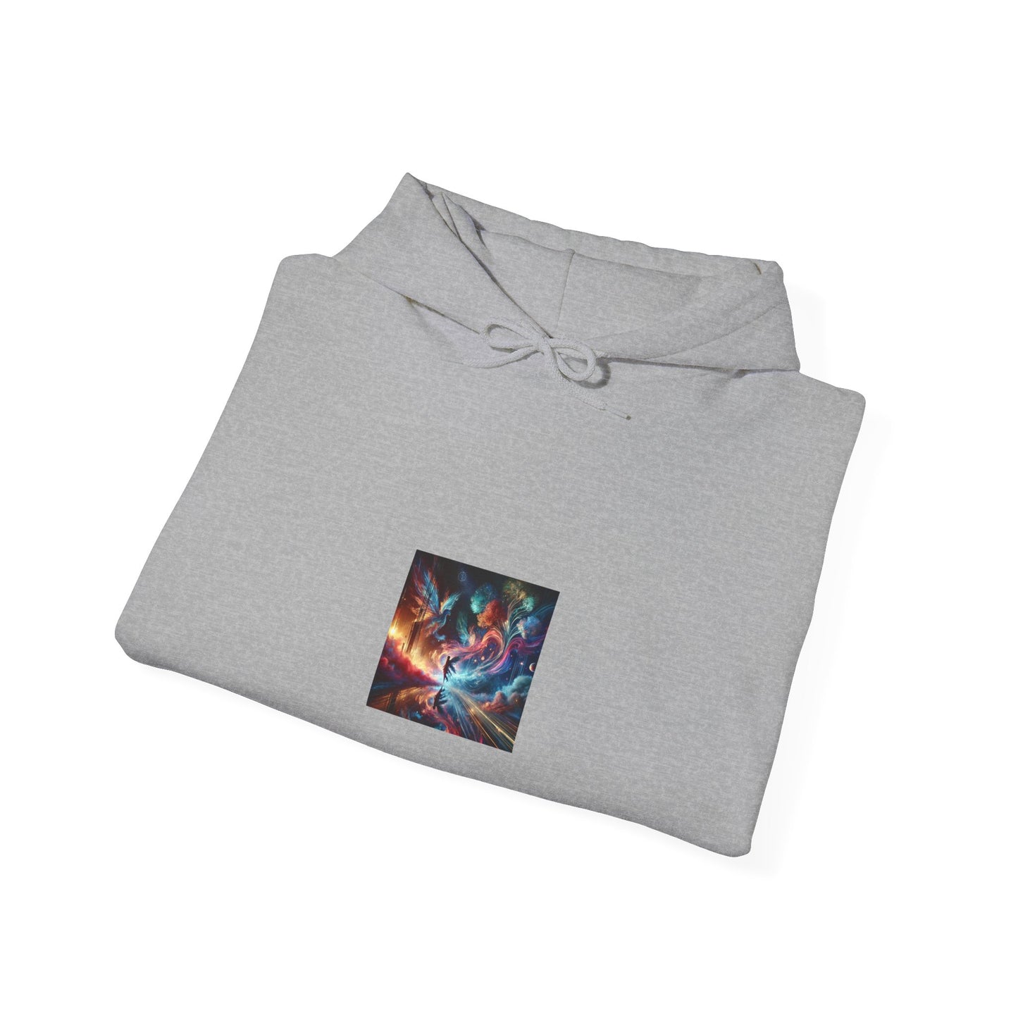 Cosmic Aurora Dancer Dreamscape Cozy Celestial Hoodie