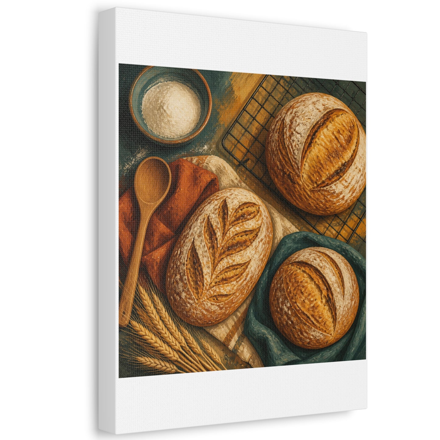 Artisan Bread Baking Still Life Canvas Art