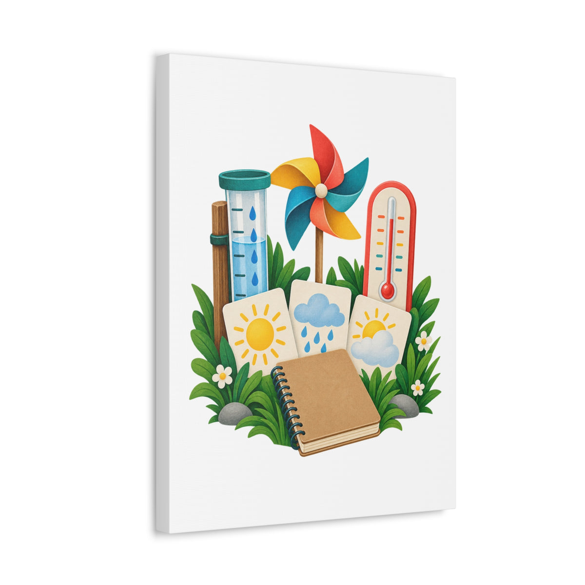 Colorful Backyard Weather Watching Kit Canvas