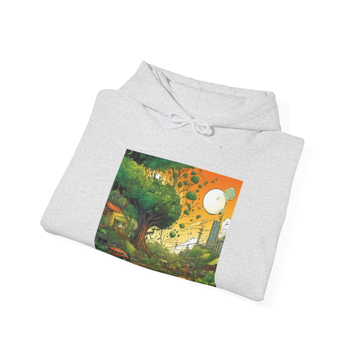 Cottage Road Landscape Nature Gift Art Hoodie