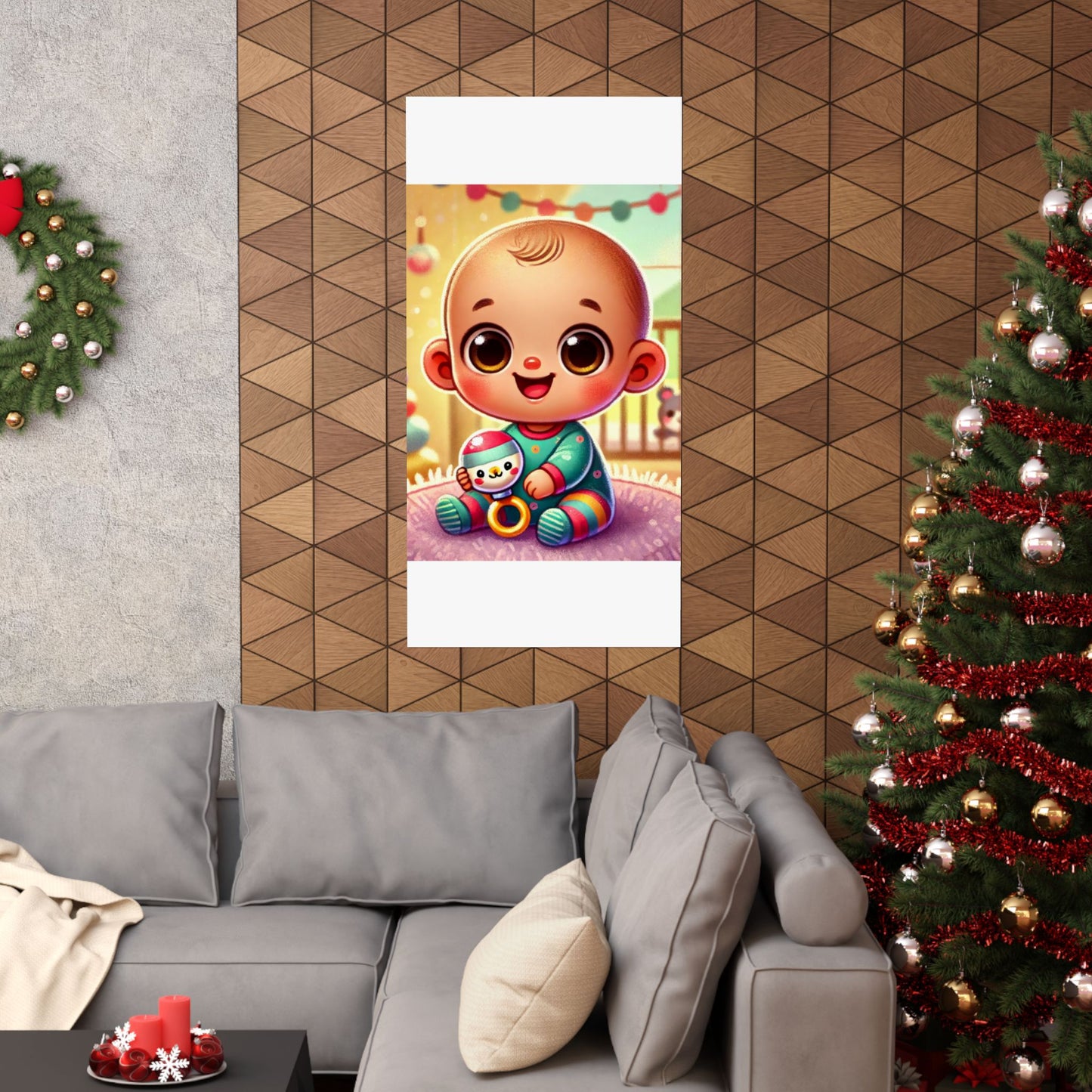 Cheerful Baby Nursery Playroom Art Poster