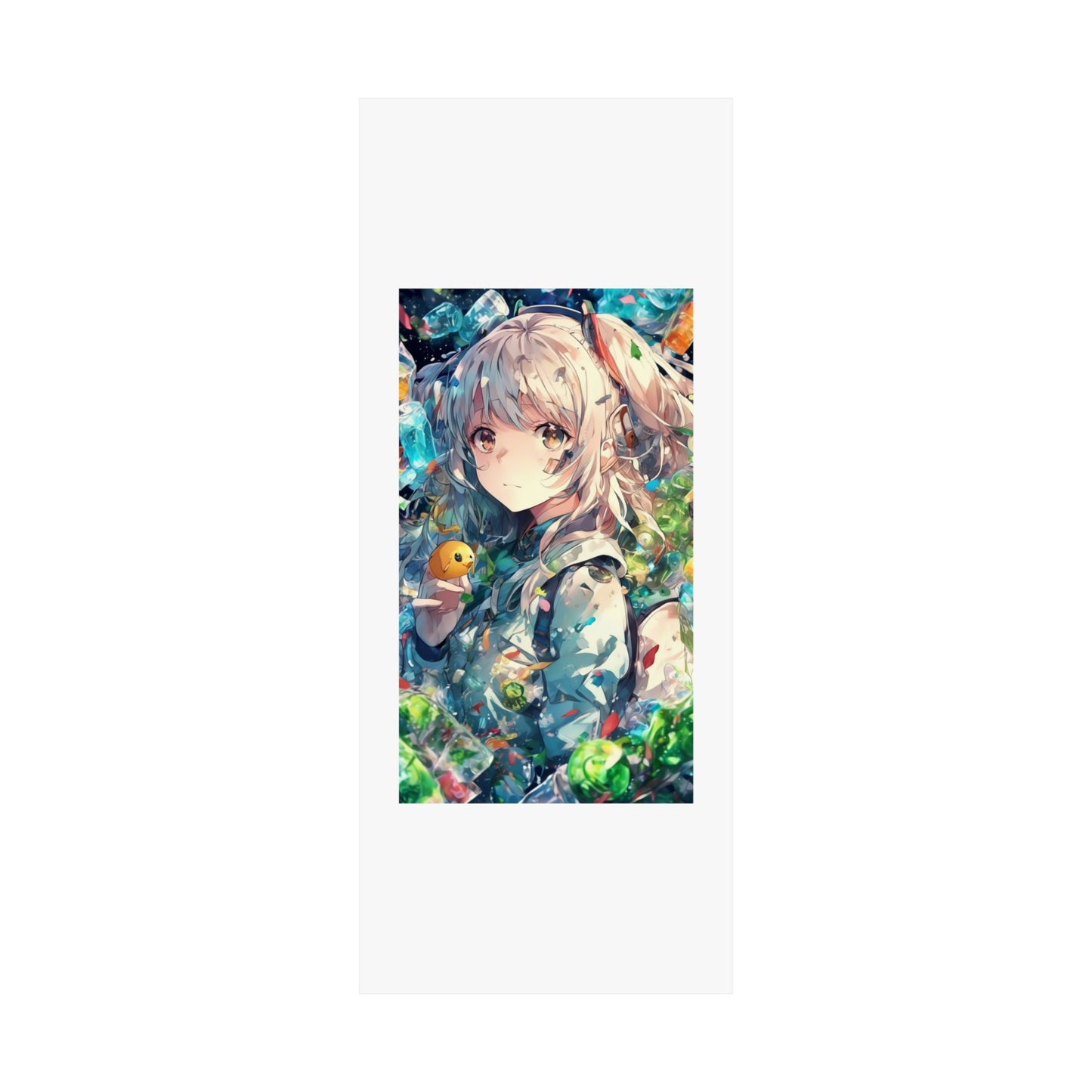 Crystal Bottle Anime Portrait Colorful Wall Poster