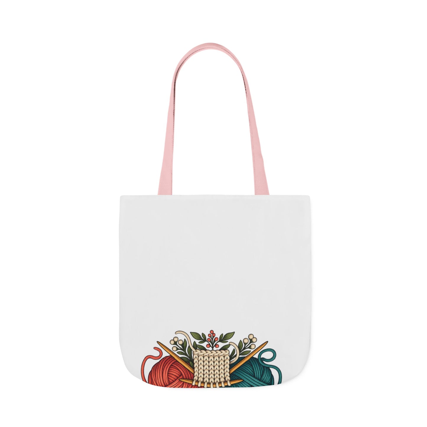Retro Yarn and Knitting Botanical Art Tote Bag