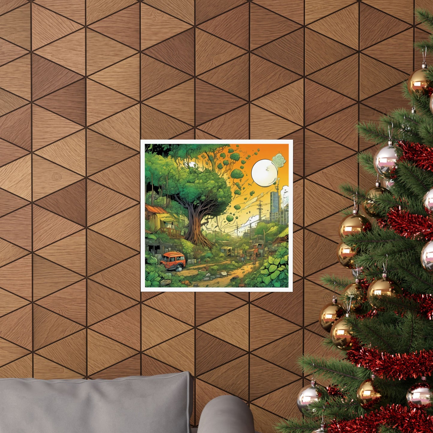 Cottage Road Landscape Nature Gift Art Poster