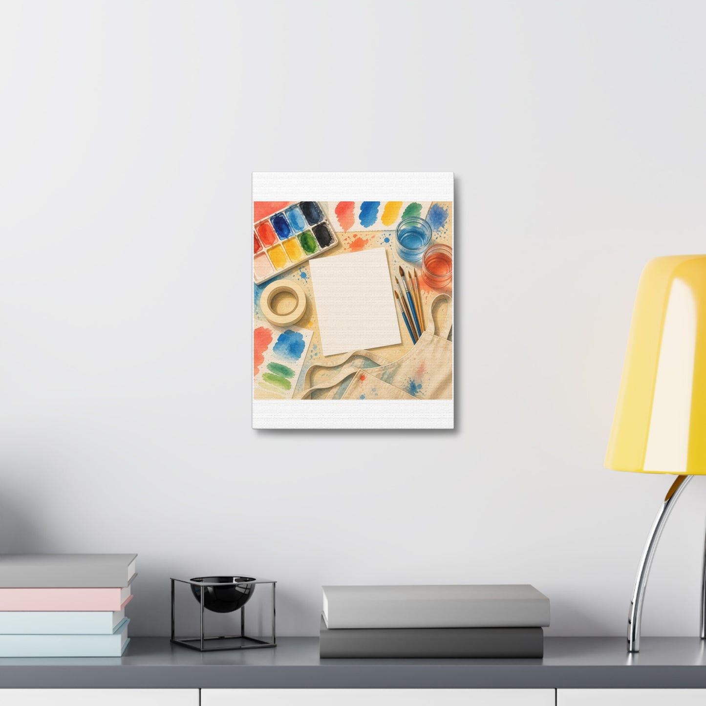 Bright Watercolor Painting Hobby Art Canvas Art