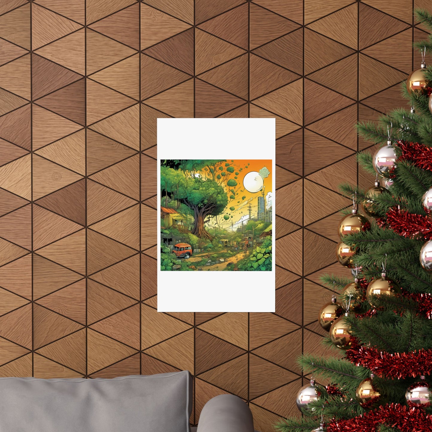 Cottage Road Landscape Nature Gift Art Poster