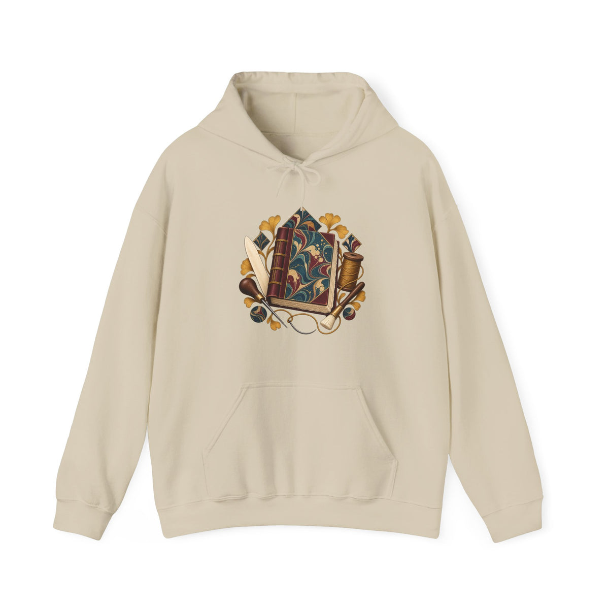 Traditional Marbled Bookbinding Workshop Hoodie