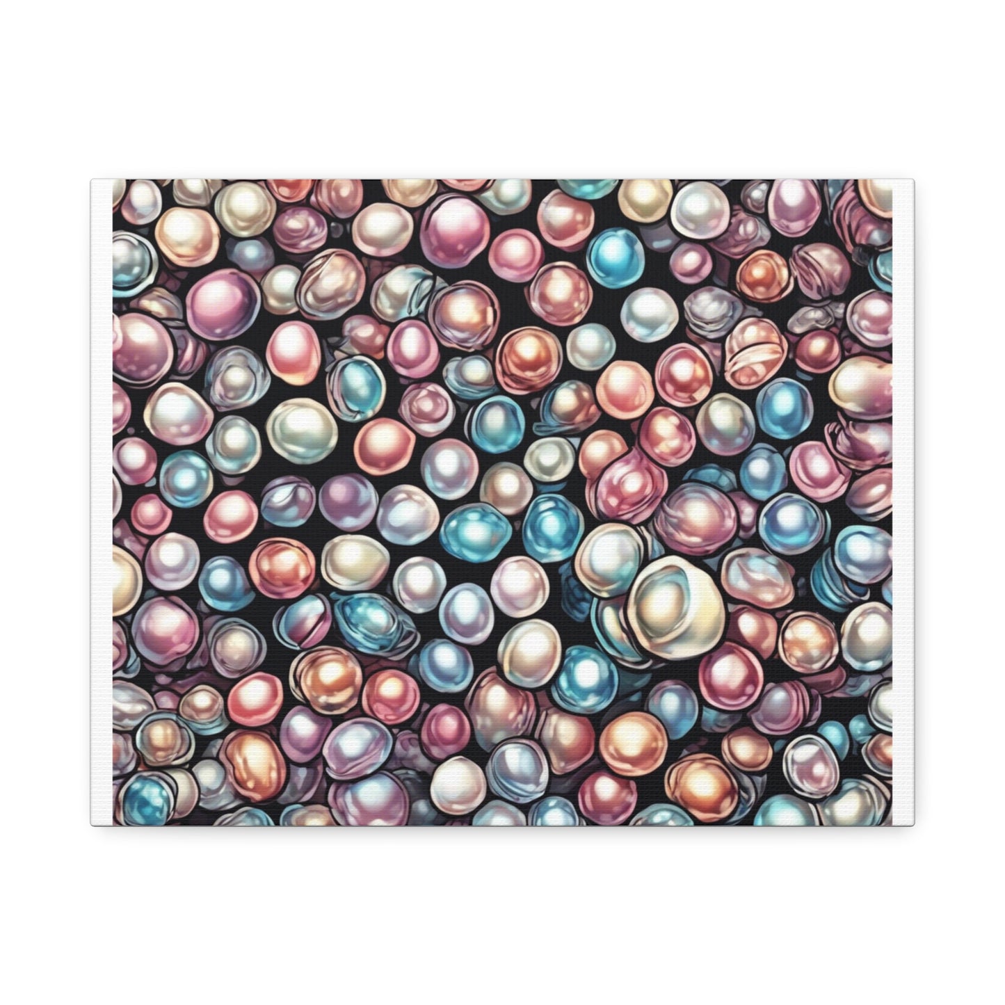 Pearl Bubble Pattern Abstract Gift Art Canvas