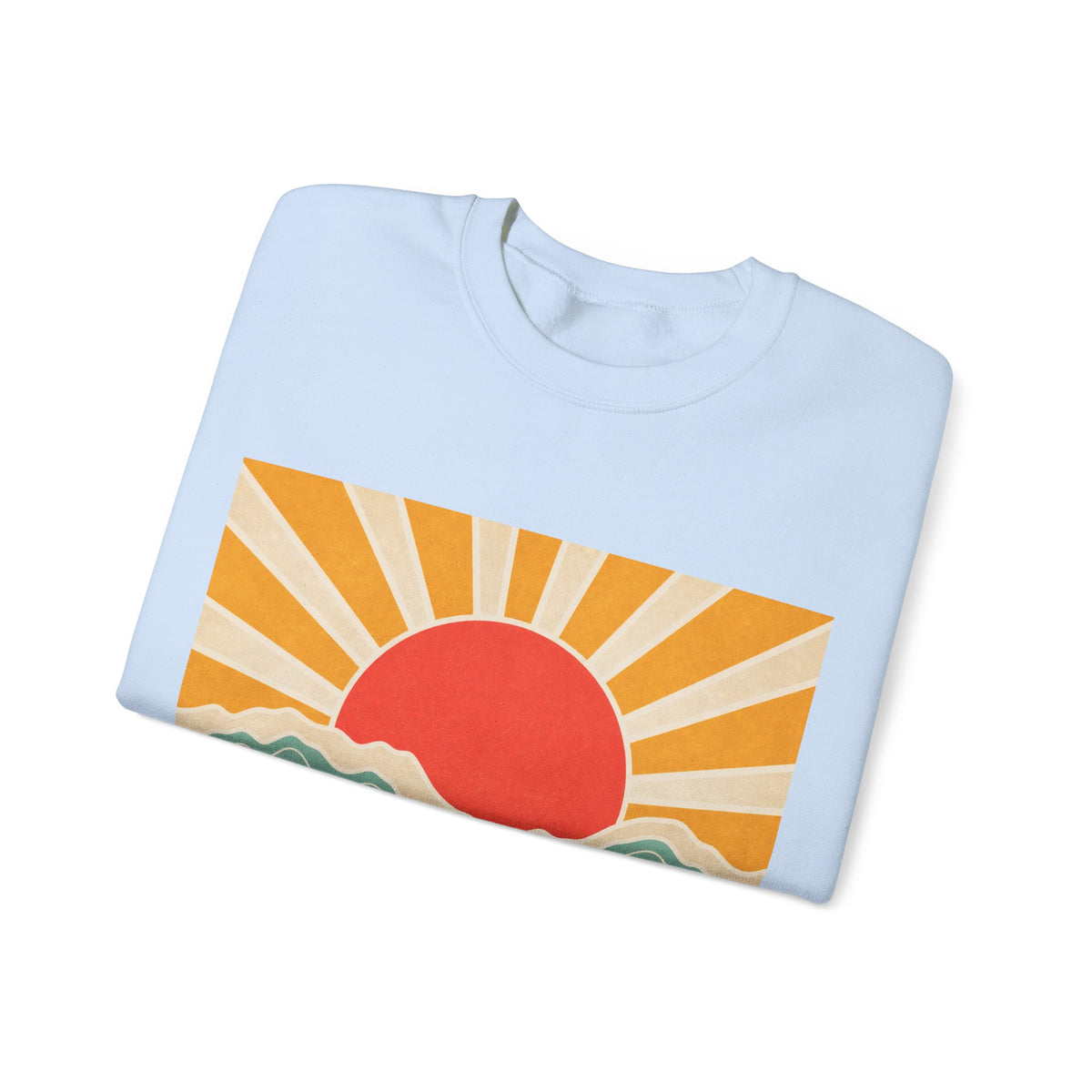 Topographic Sunrise Modern Outdoor Art Sweatshirt