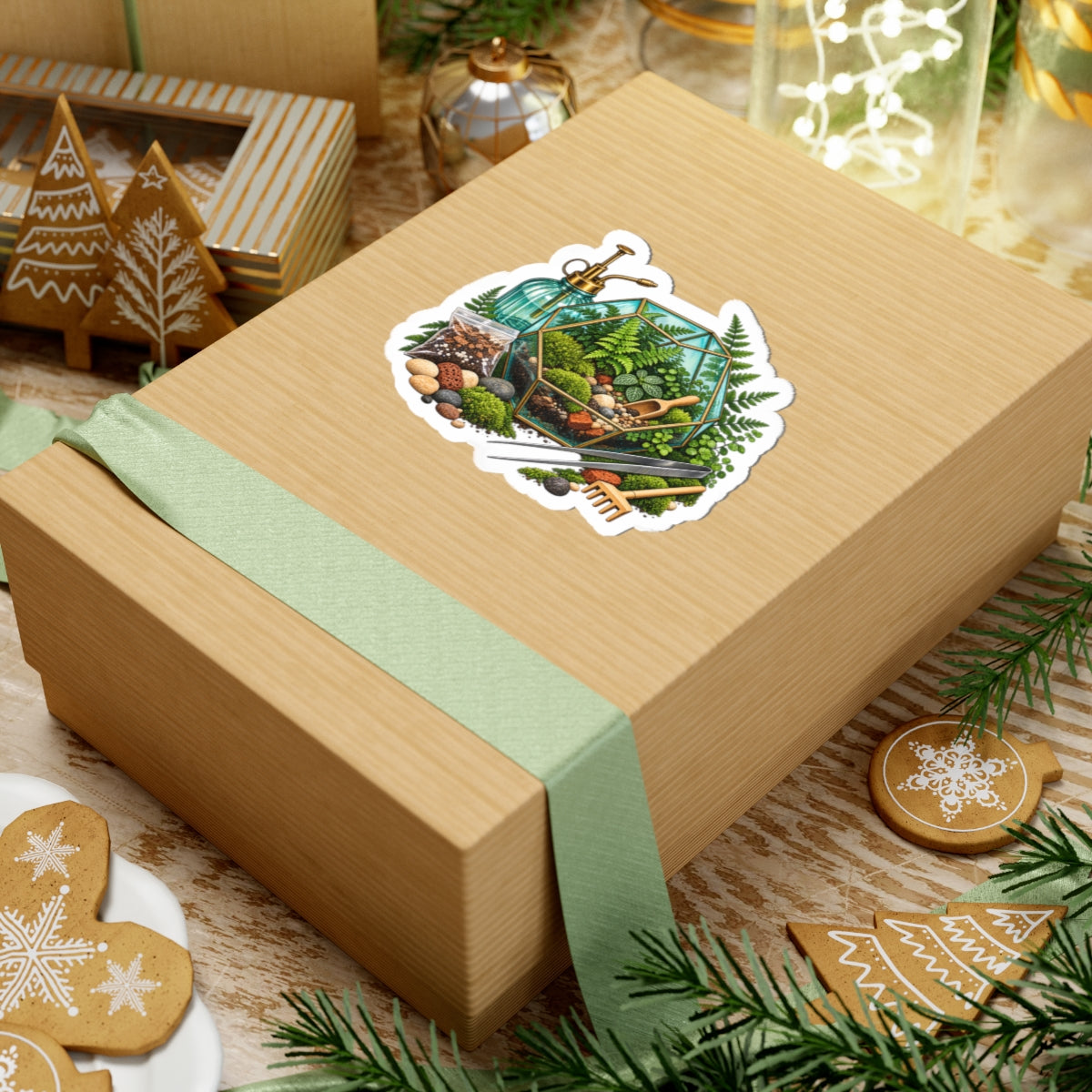 Fern Terrarium Building Workshop Sticker