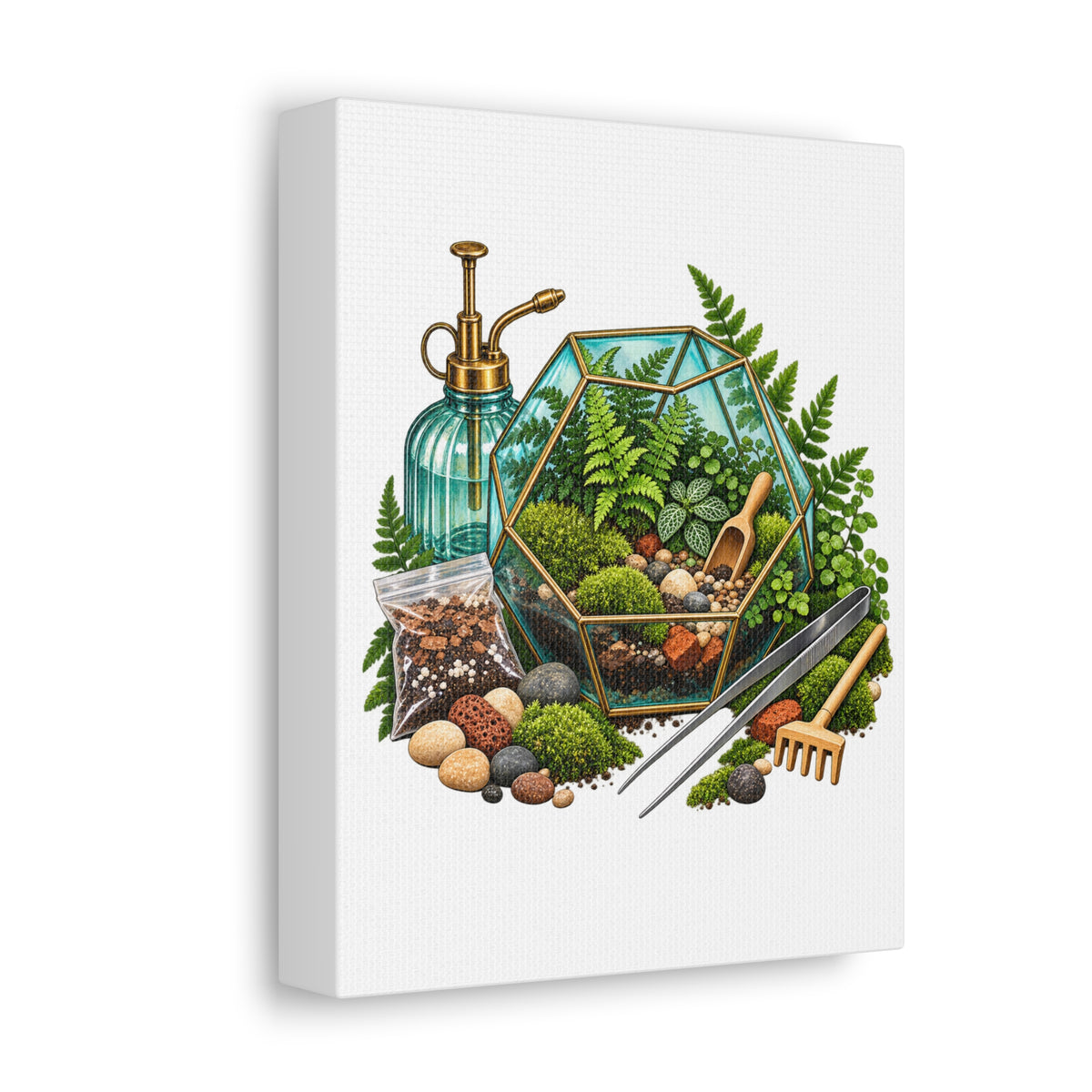 Fern Terrarium Building Workshop Canvas