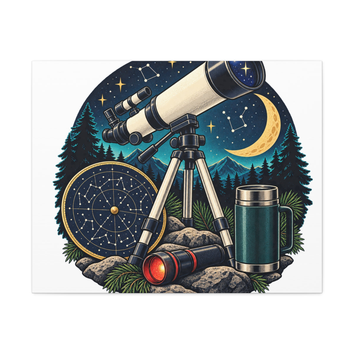 Backyard Stargazing Workshop Canvas