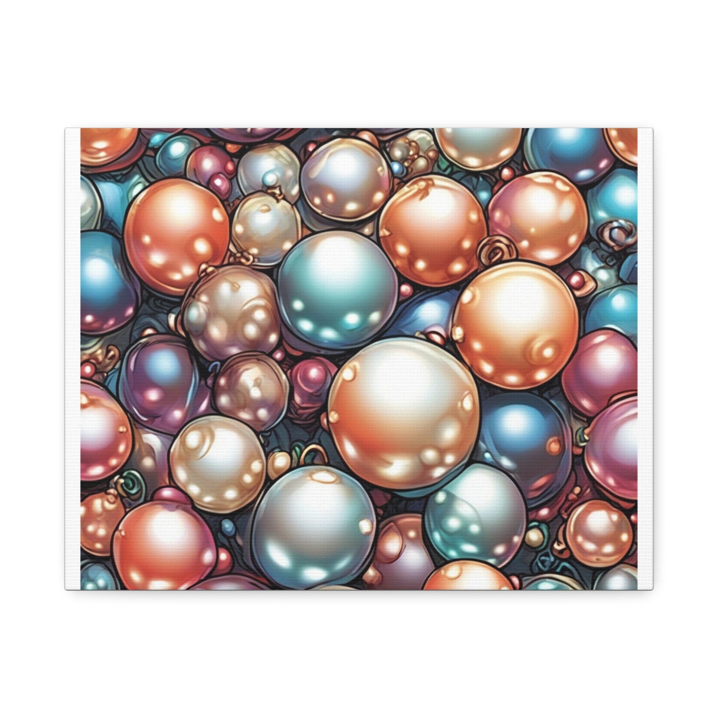 Glossy Orb Marble Abstract Gift Art Canvas