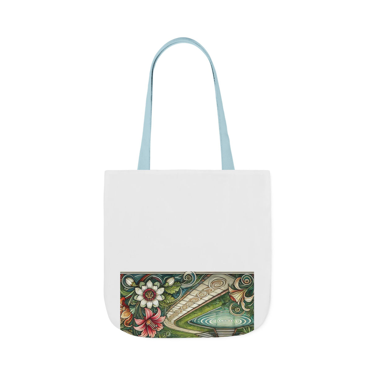 Botanical Gazebo Garden Art Nouveau Canvas Tote Bag