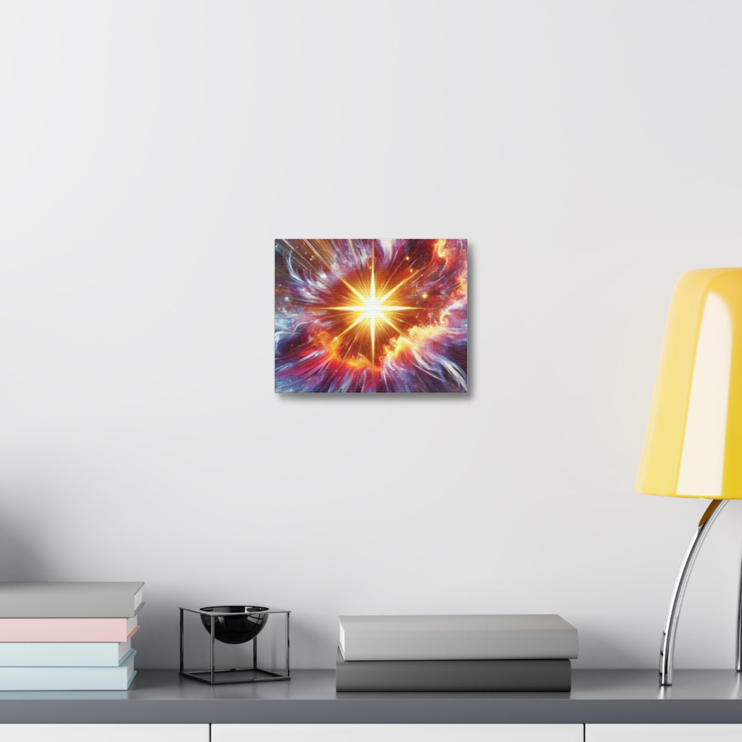 Cosmic Starburst Energy Abstract Space Canvas Wall Art Gift