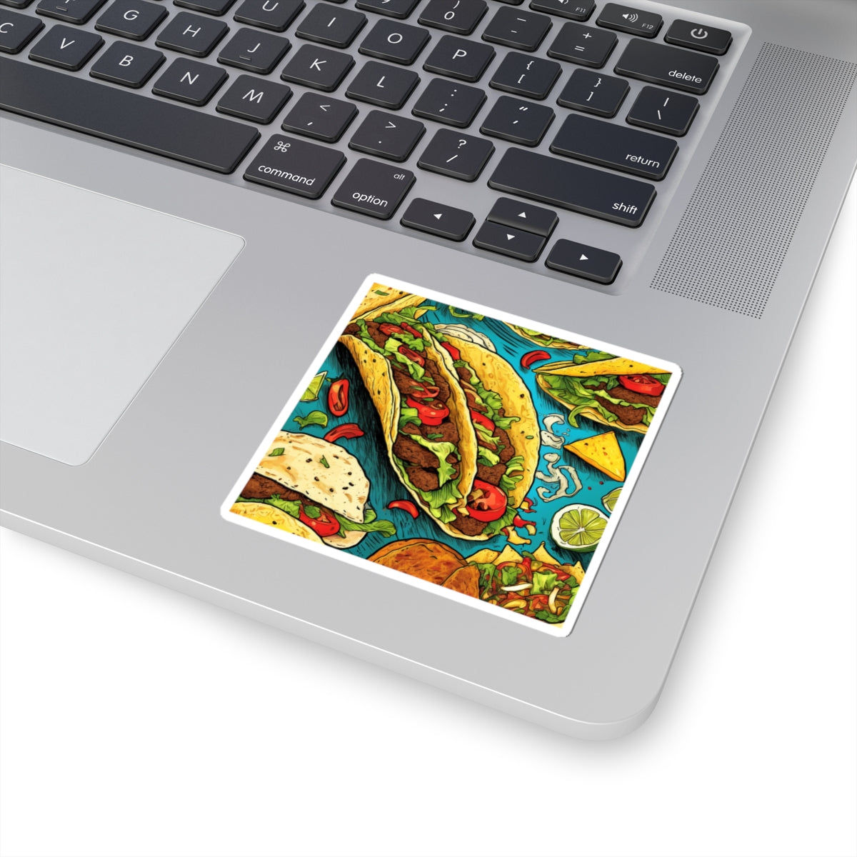 Taco Party Pattern Foodie Gift Art Sticker