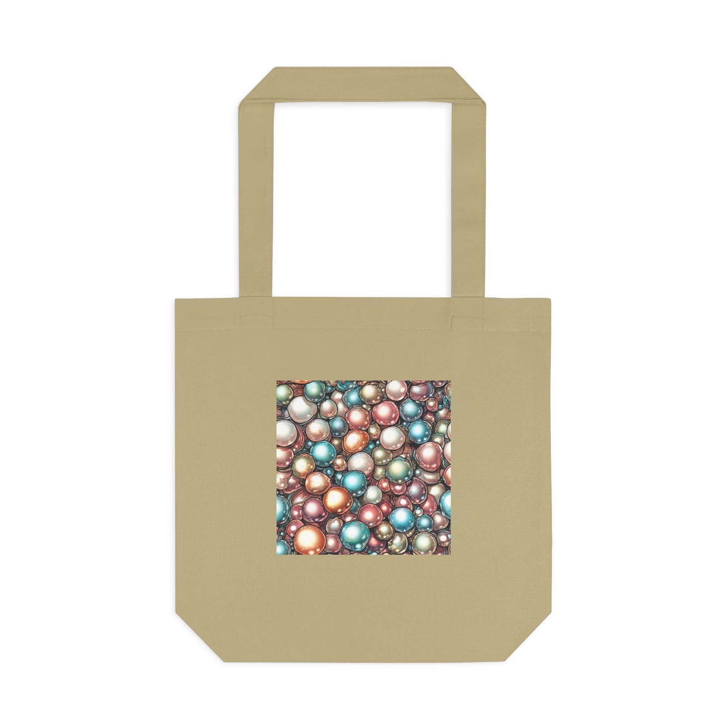 Rainbow Pearl Marble Abstract Gift Art Tote Bag