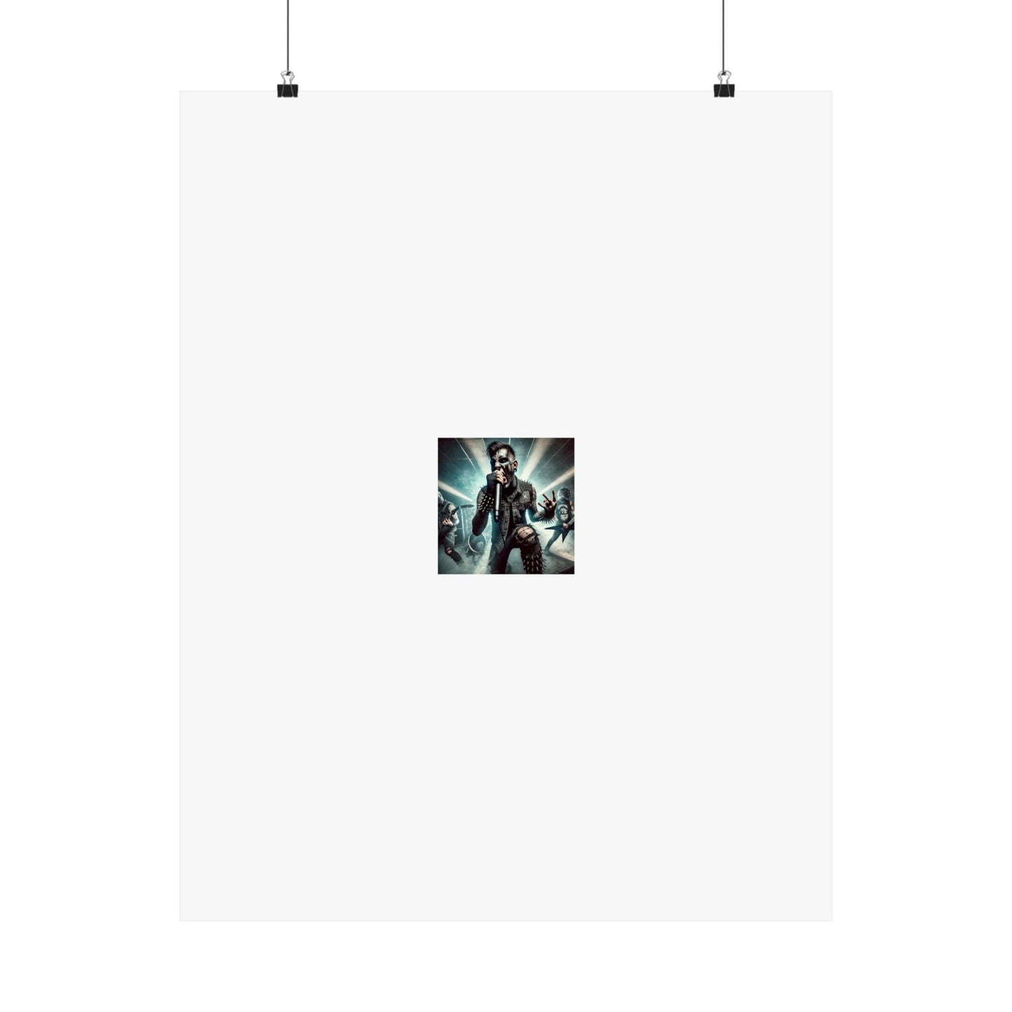 Punk Rock Vocalist Stage Energy Music Room Poster