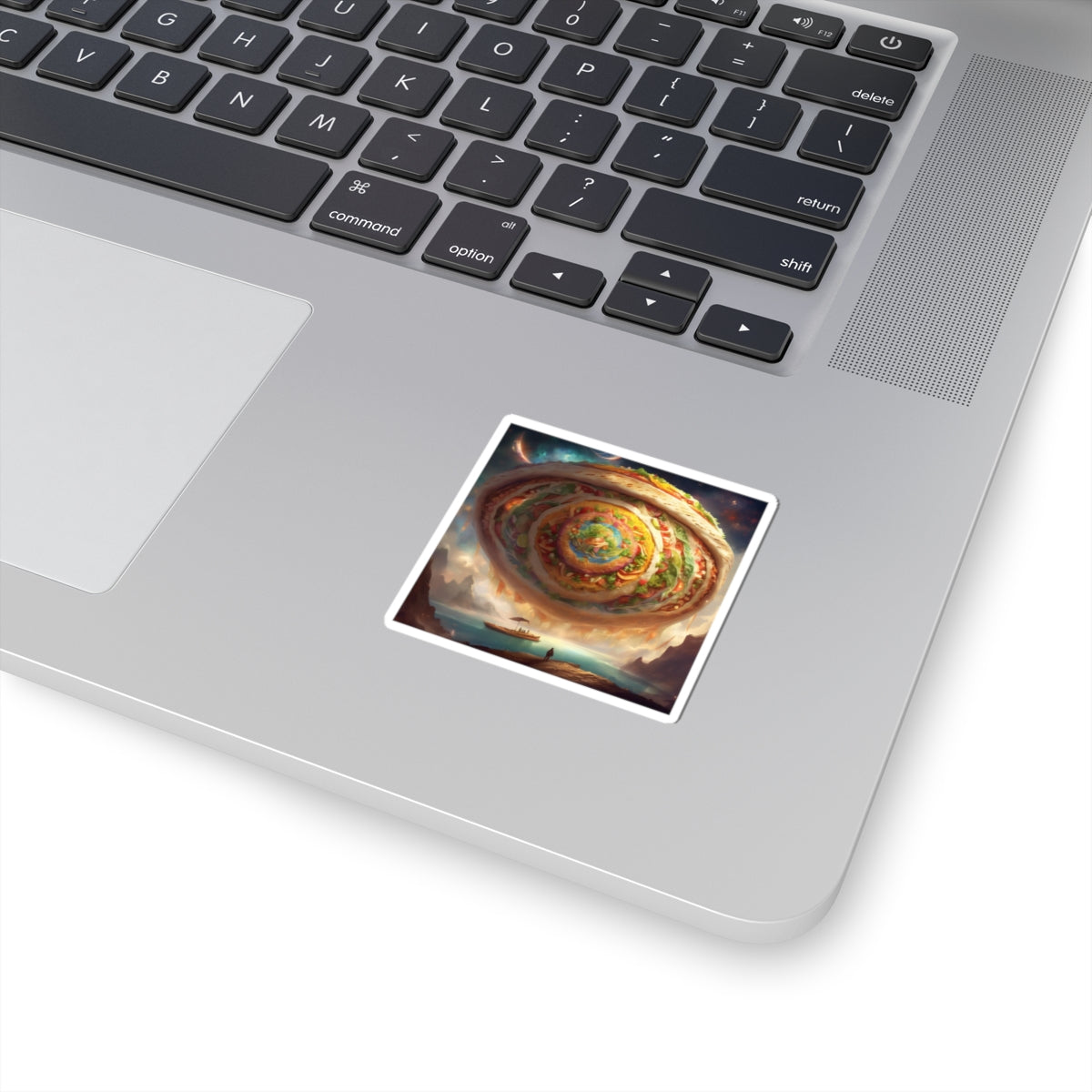 Cosmic Taco Portal Surreal Food Fantasy Art Sticker