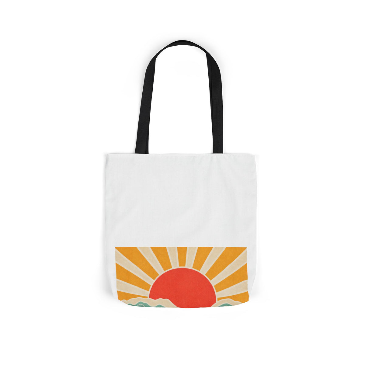 Topographic Sunrise Modern Outdoor Adventure Tote Bag