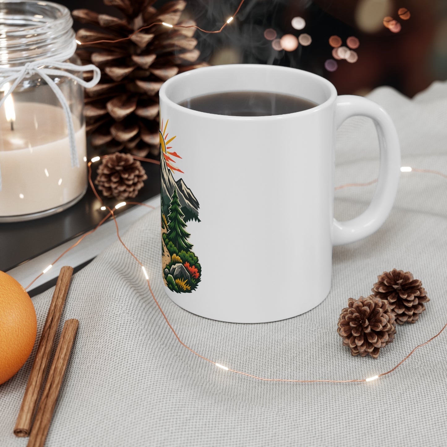 Sunrise Mountain Trail Outdoor Adventure Mug