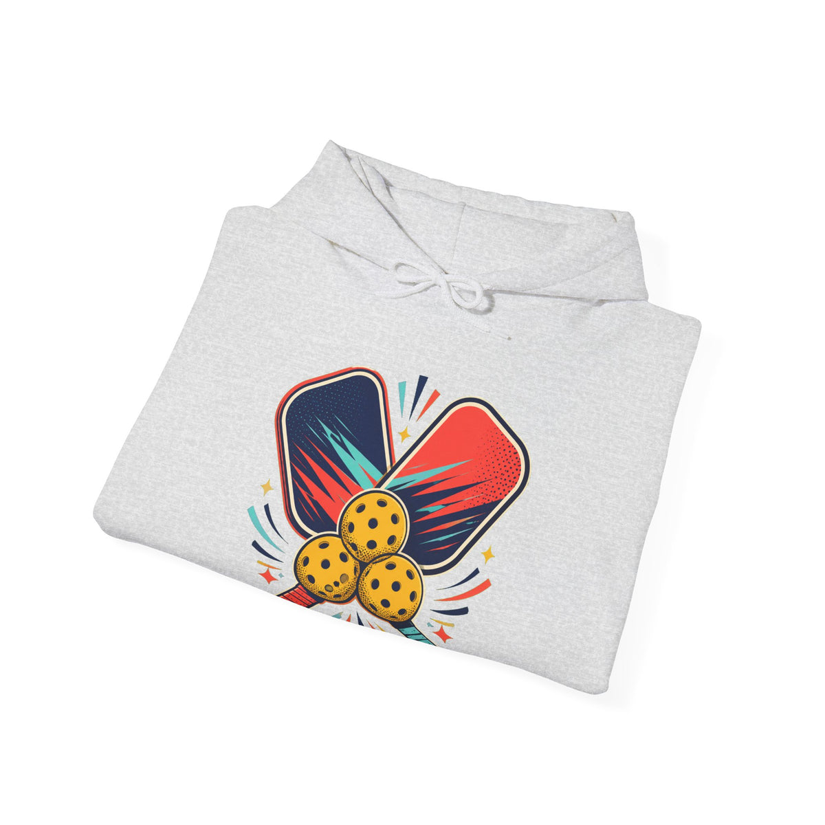 Retro Pickleball Paddles Recreational Sports Hoodie