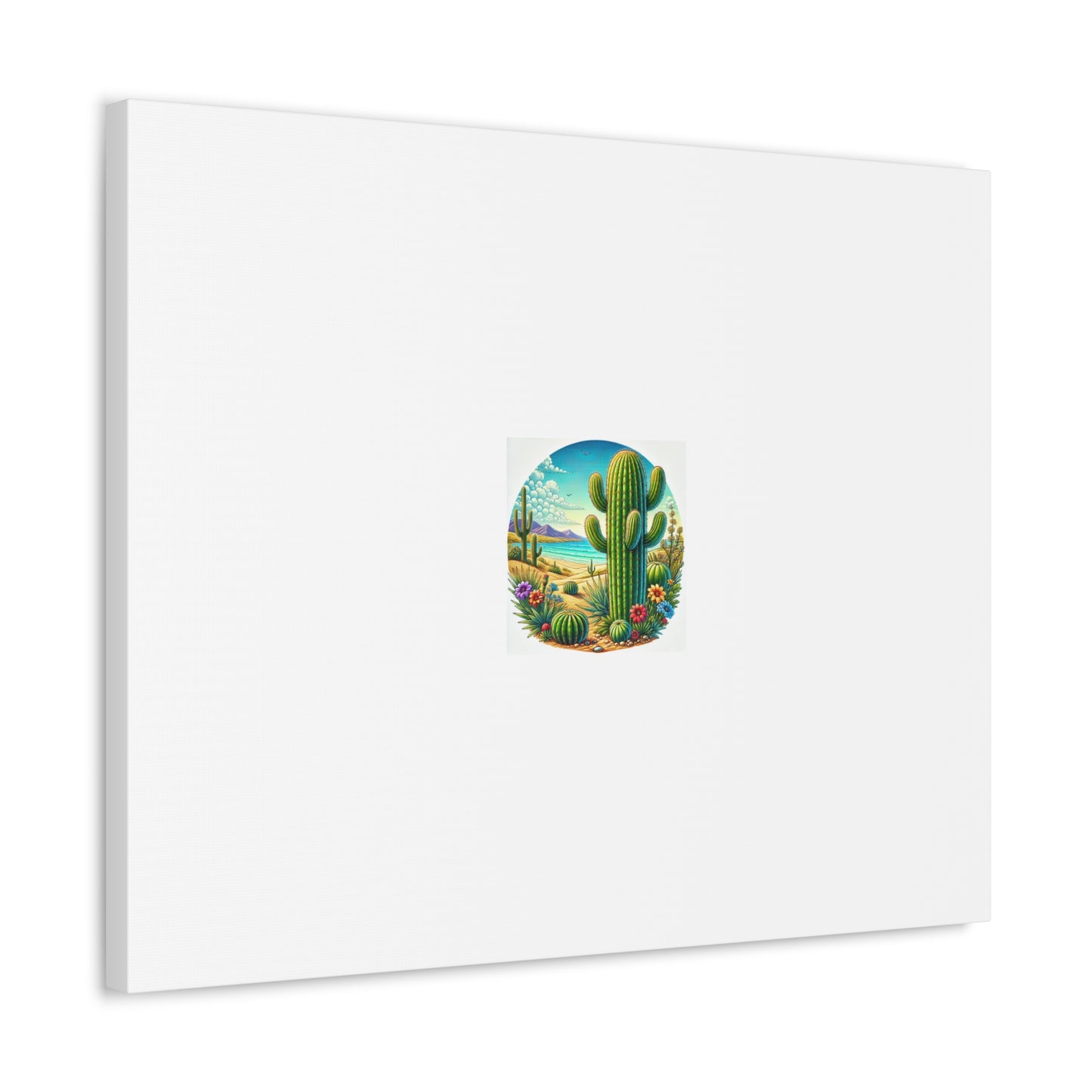 Desert Cactus Bloom Garden Canvas Botanical Desert Wall Art Gift