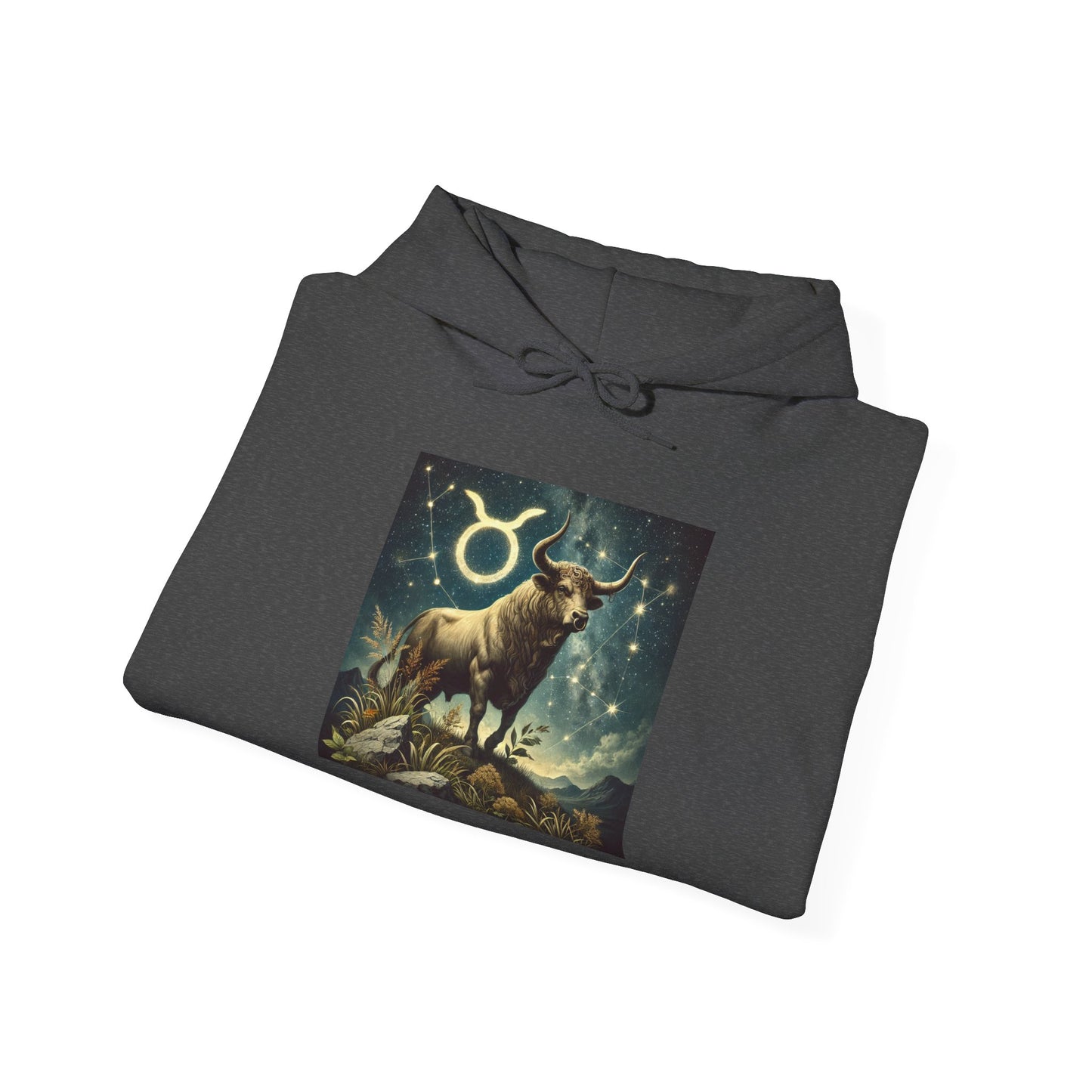 Taurus Zodiac Sign Unisex Hooded Sweatshirt - Cozy Heavy Blend™ Hoodie with Stylish Astrological Design - Great Gift Idea!