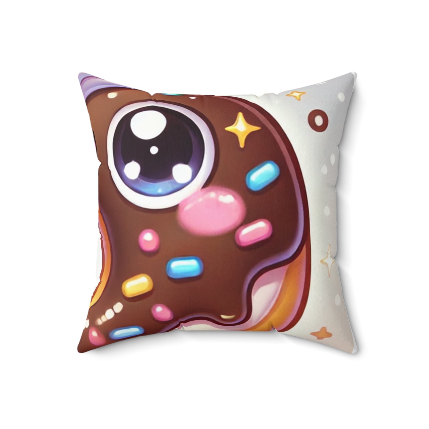 Kawaii Chocolate Donut Cute Dessert Decorative Pillow