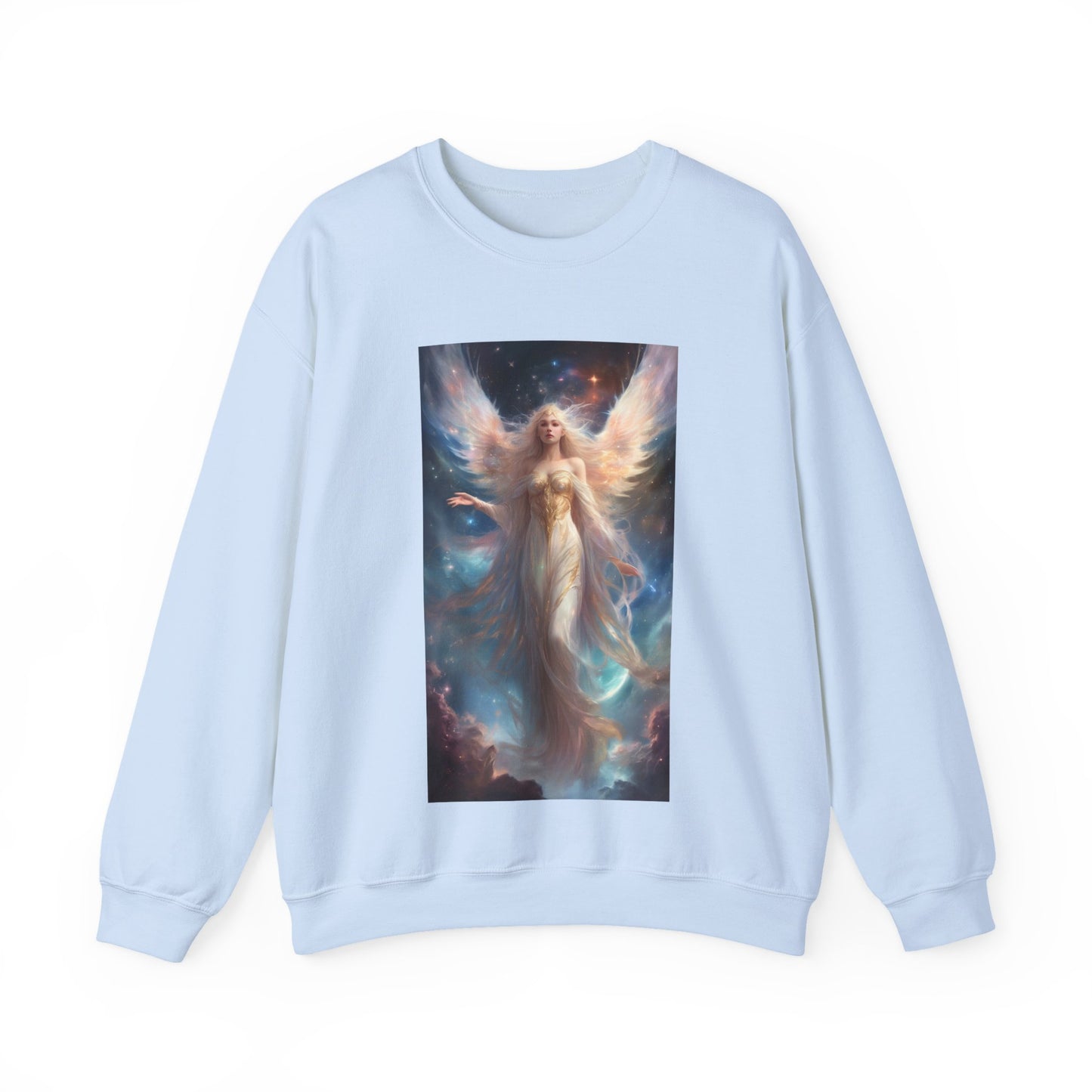 Celestial Winged Heroine Fantasy Portrait Sweatshirt